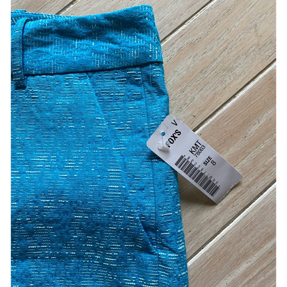 NWT Michael Michael Kors Blue Dress Shorts - 8 - Picture 4 of 9